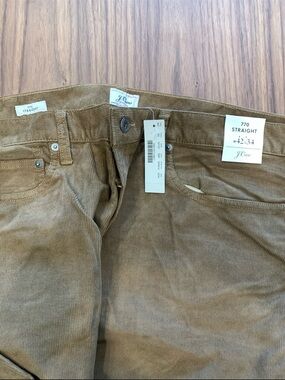 J. Crew 770 Straight Corduroy Pants in Brown